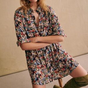 Sézane LEANA Floral Print Dress